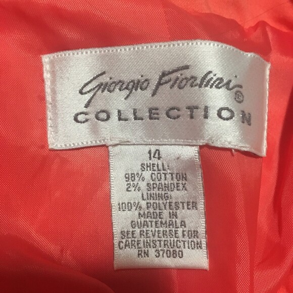 ✨️3 For $20✨️ blazer Womens 14 coral two button 3/4 sleeve Cottagecore Career - Picture 3 of 6